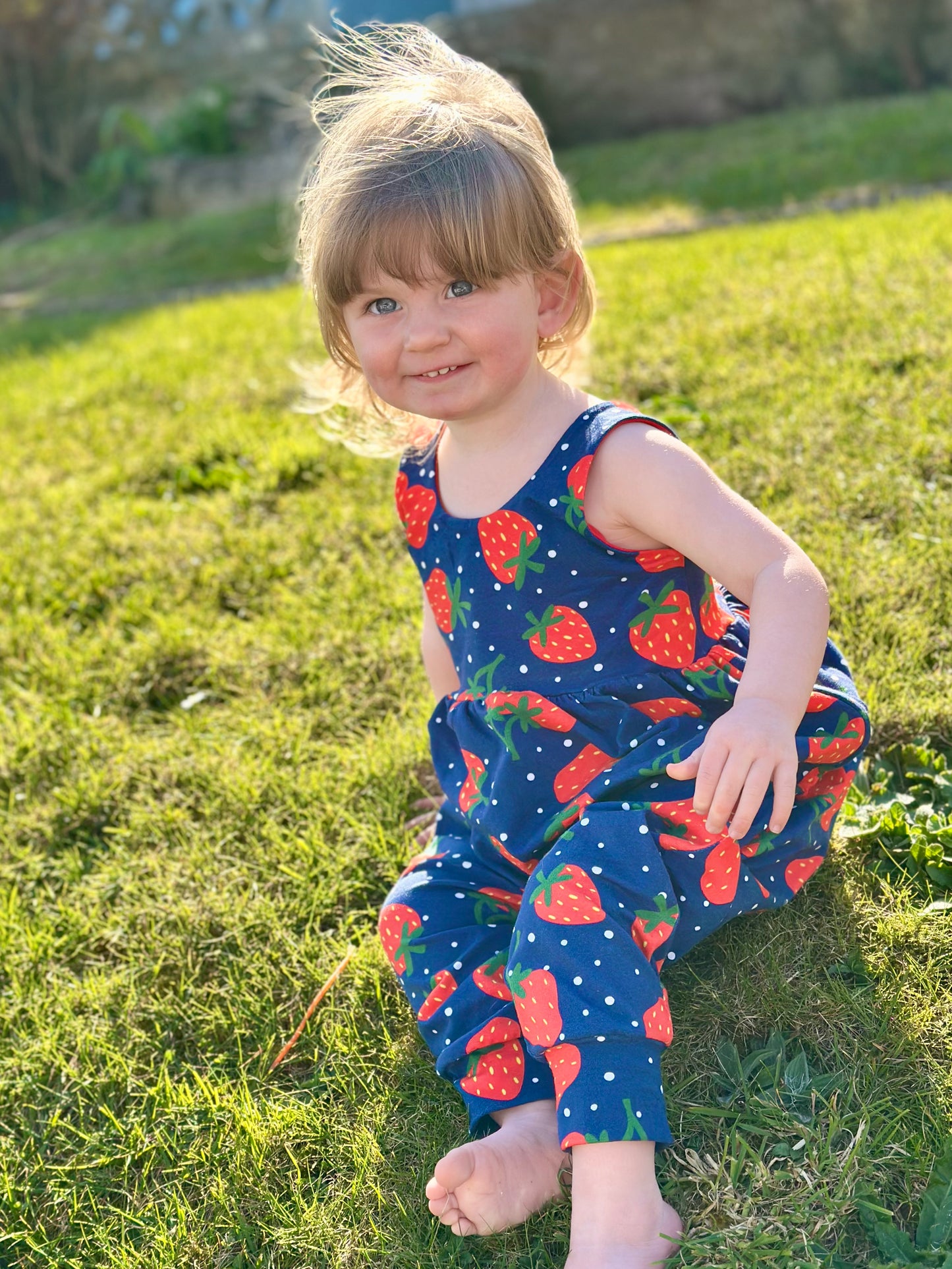 Strawberries Napa Romper